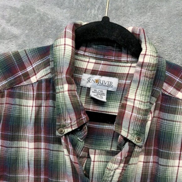 🍑Sunriver Men Shirt Winter Button-Down Pocket Casual Plaid XL - Picture 3 of 12